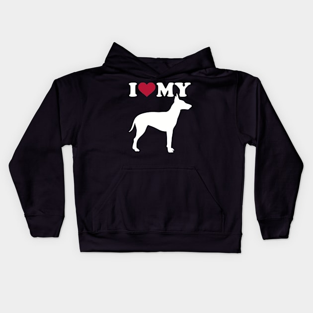 I love my Manchester Terrier Kids Hoodie by Designzz